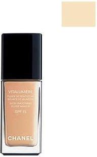 chanel vitalumiere satin smoothing fluid makeup 10 limpide